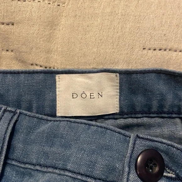 Dôen Maritime Jeans in Menton Wash, Size 26 Cropped - Picture 6 of 10
